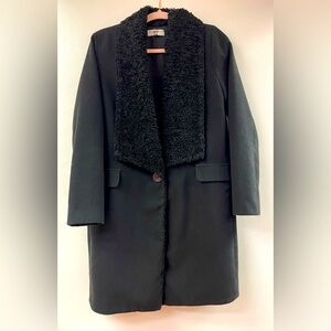 Waverley Grey black pea coat S